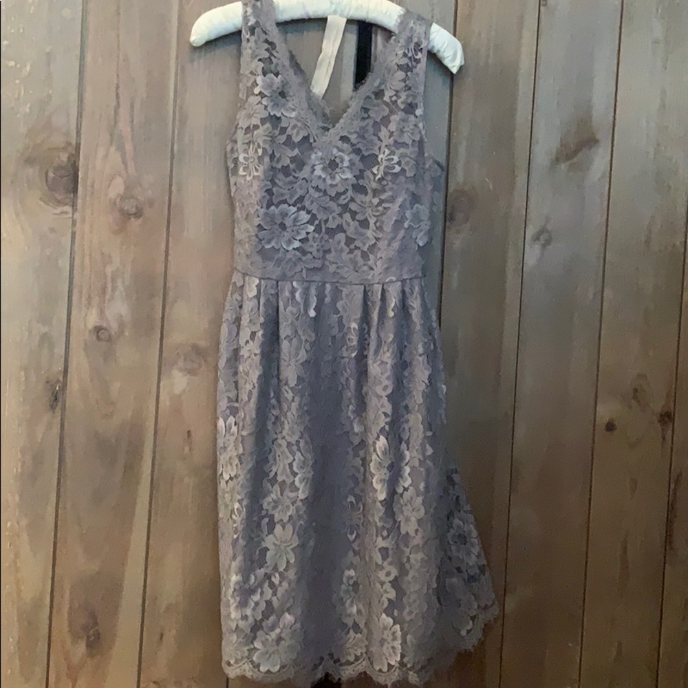 Grey Lace Weddington Way Dress